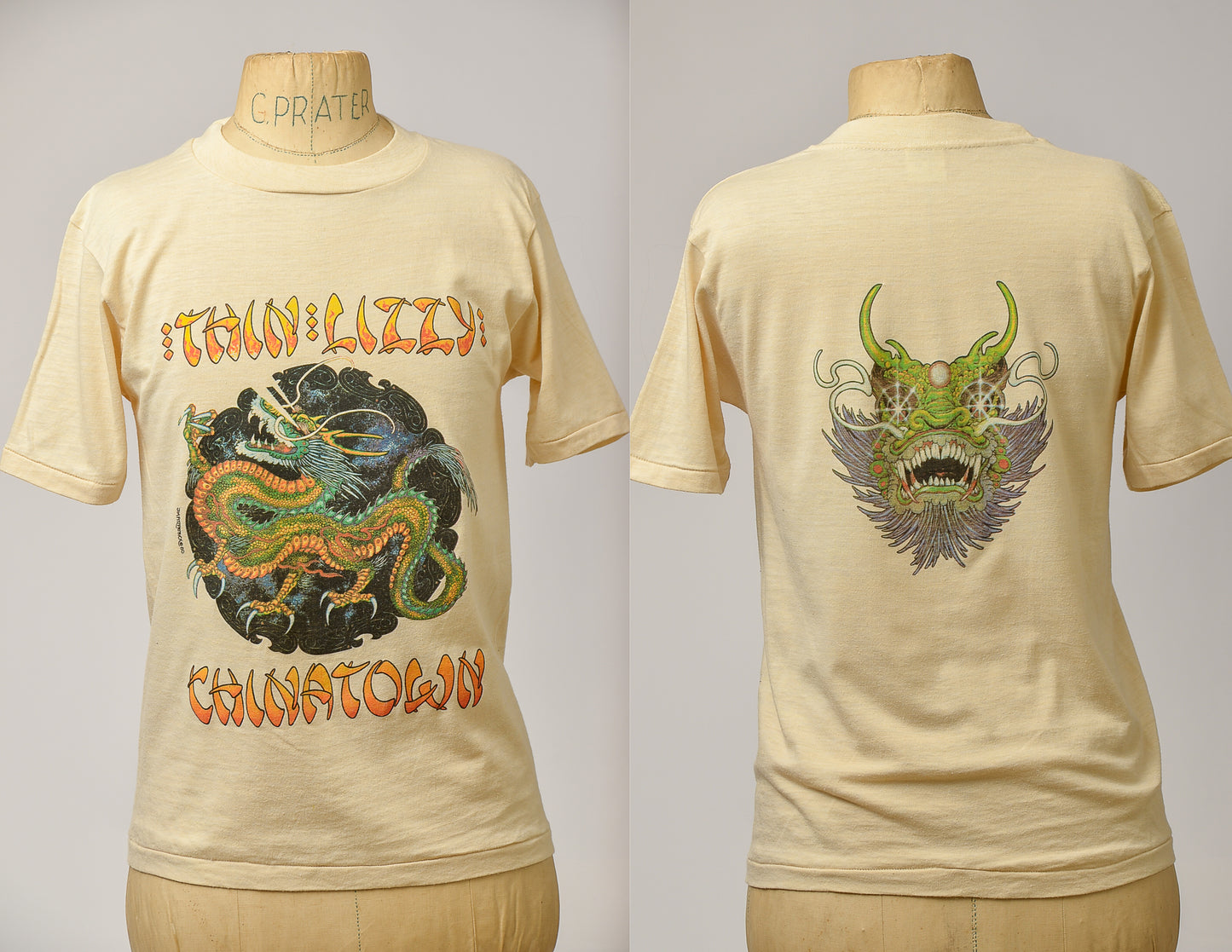 1980 Thin Lizzy Chinatown Album Front and Back Print T Shirt