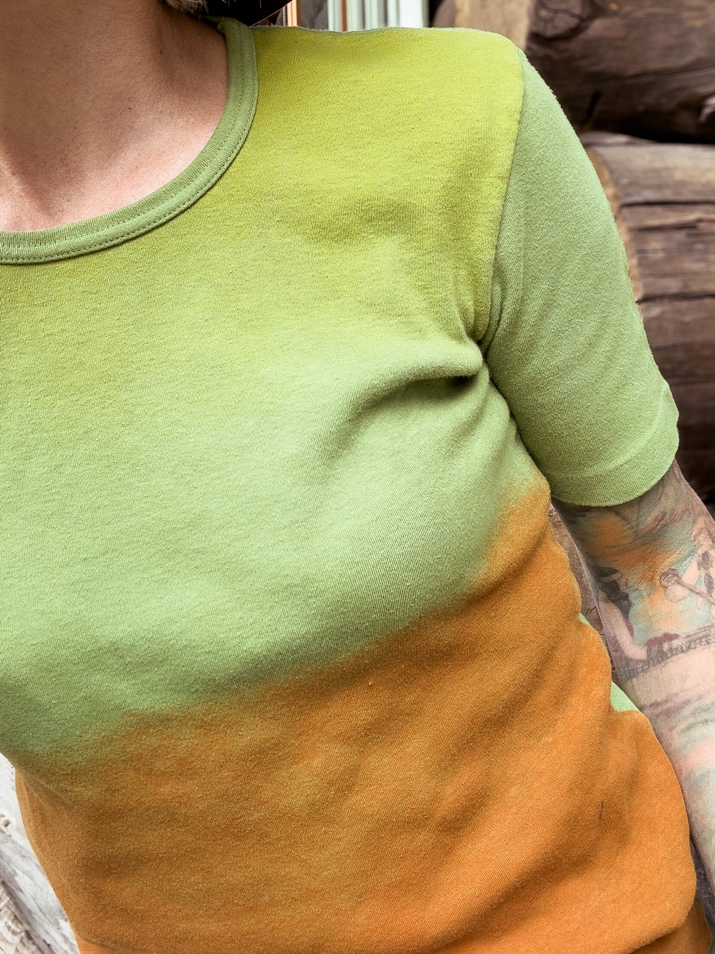 Vintage stoneware gradient tee