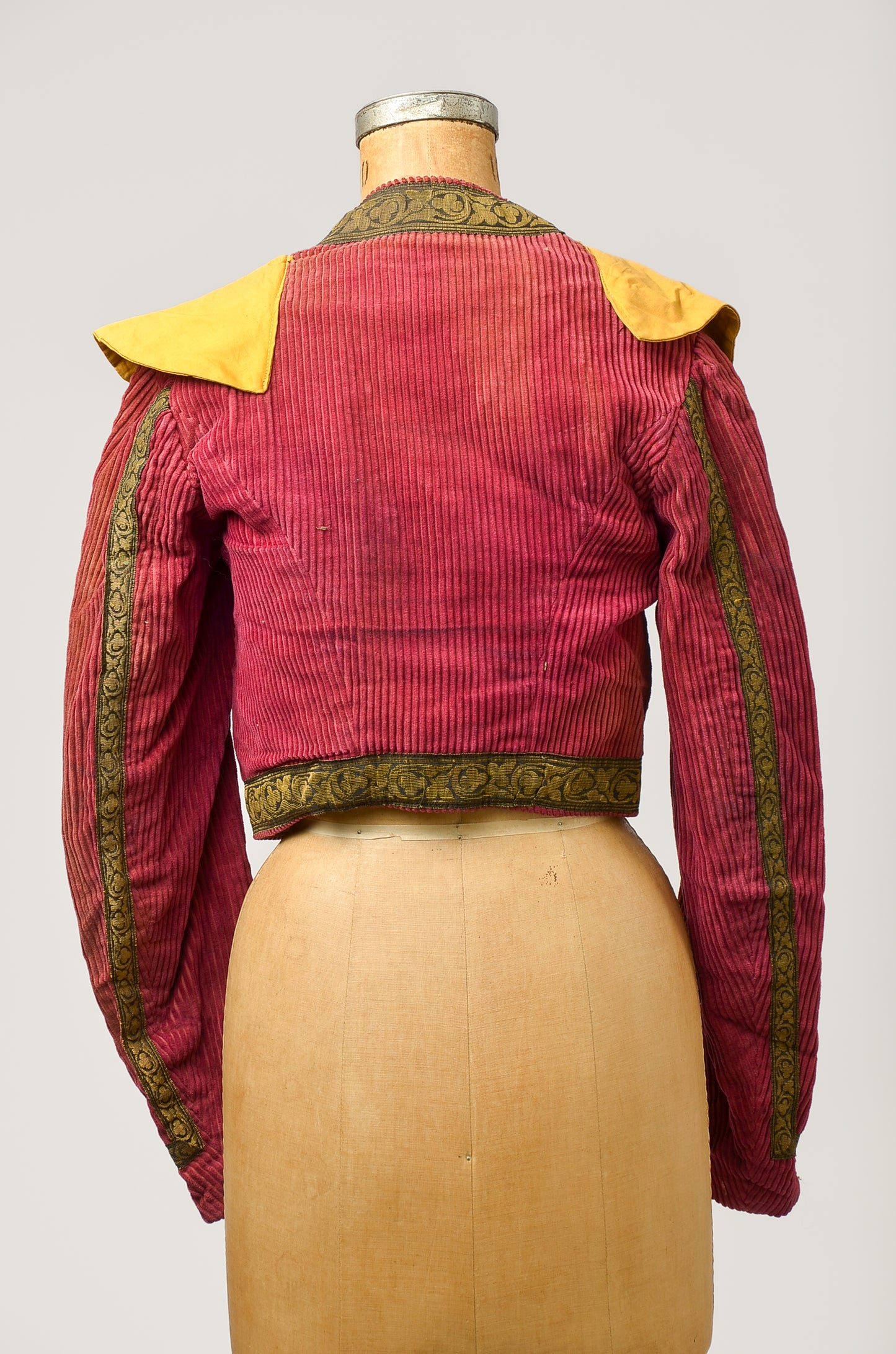 1920s Bohemian Corduroy Crop Jacket