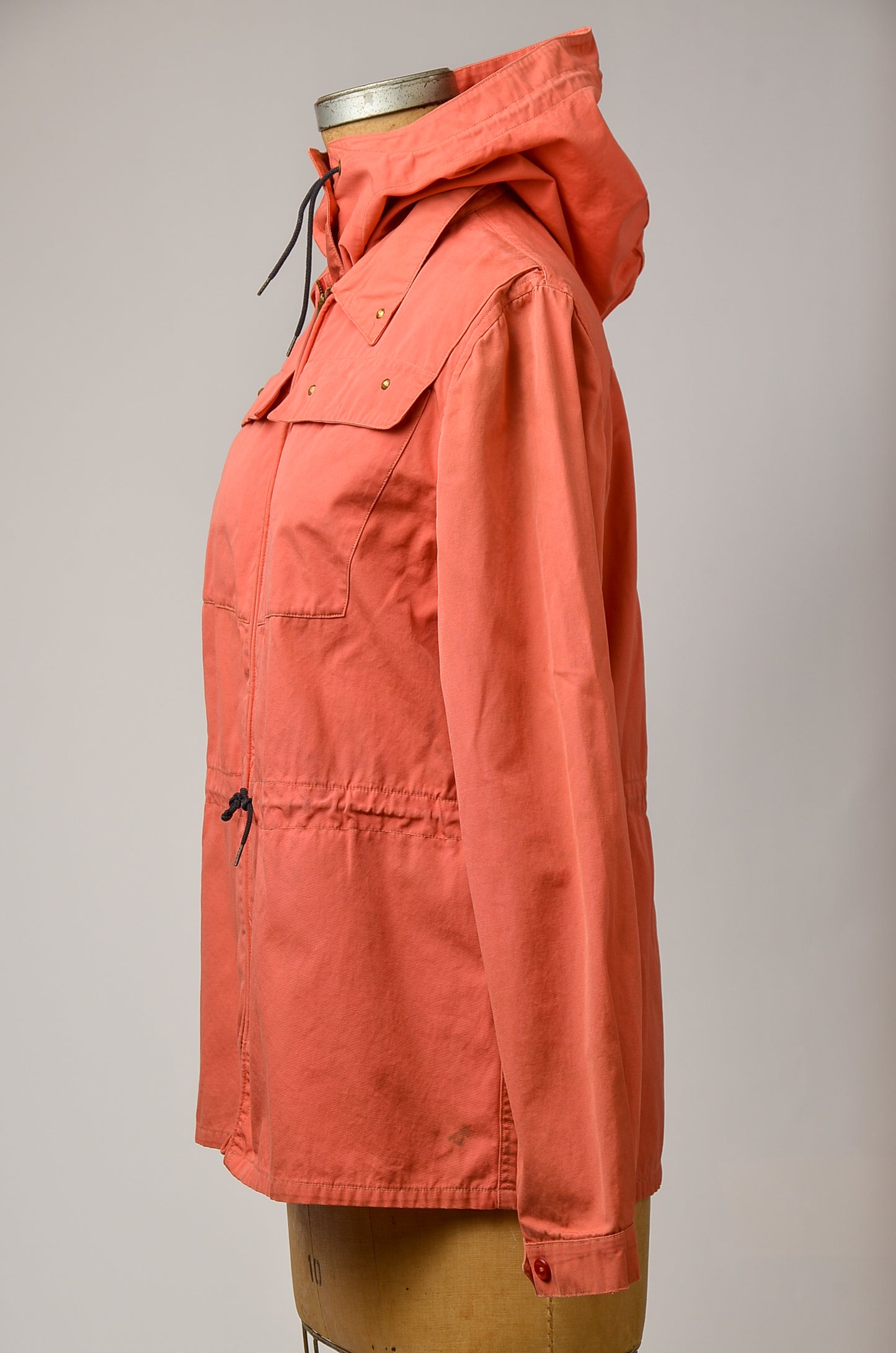 1940s Mountaineer Cloth Sun Valley Faded Red Womens Parka Hooded Jacket