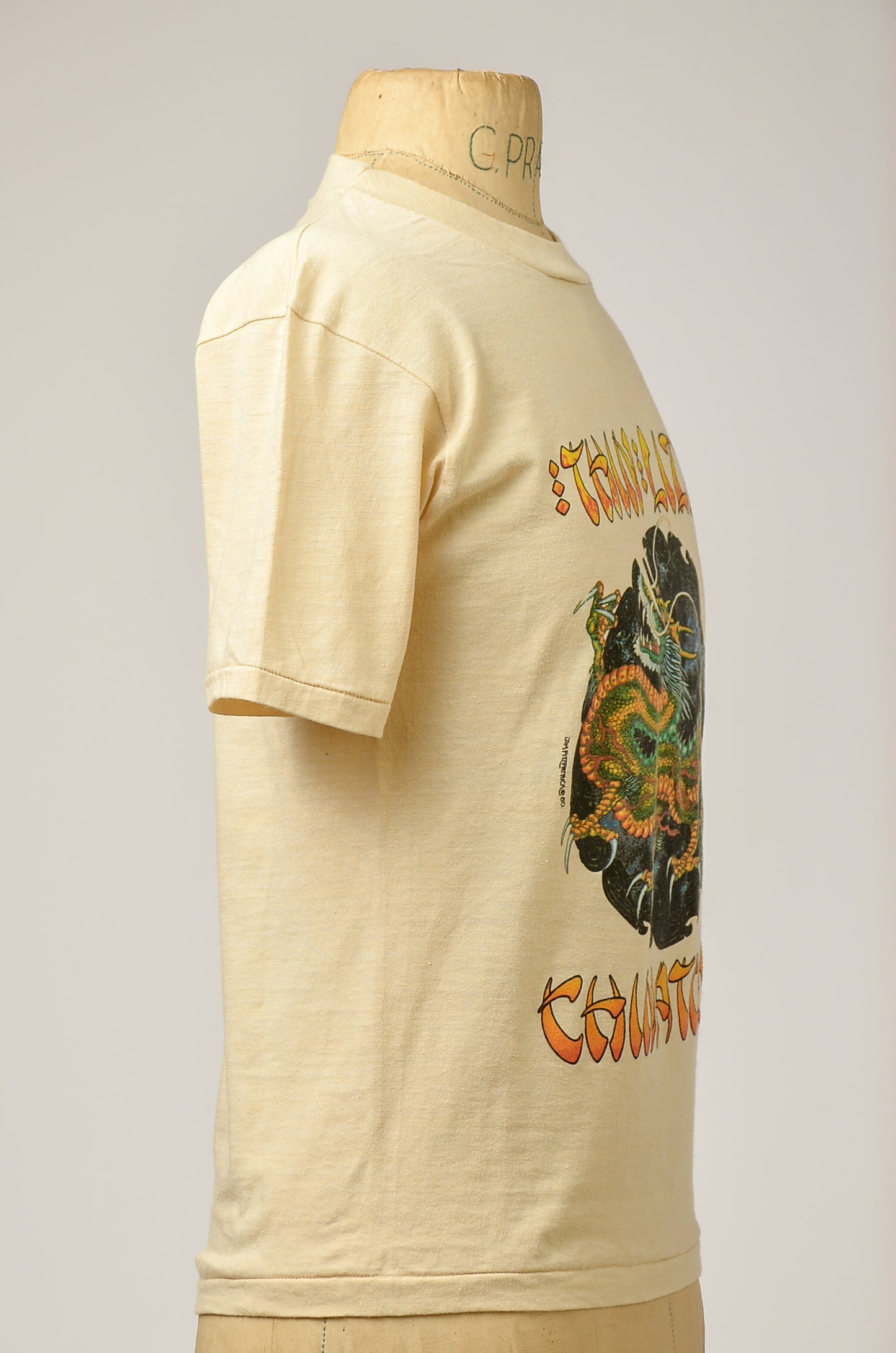 1980 Thin Lizzy Chinatown Album Front and Back Print T Shirt