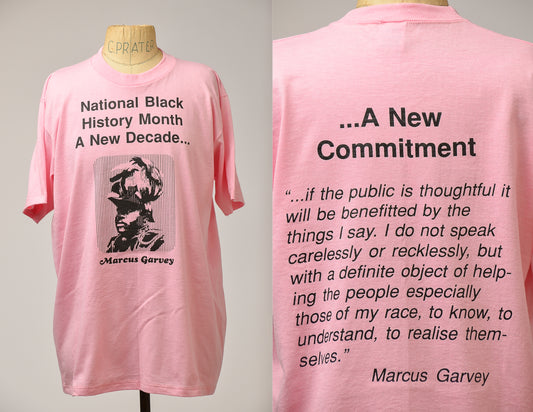 90s Marcus Garvey Civil Rights T Shirt National Black History Month Cotton T Shirt