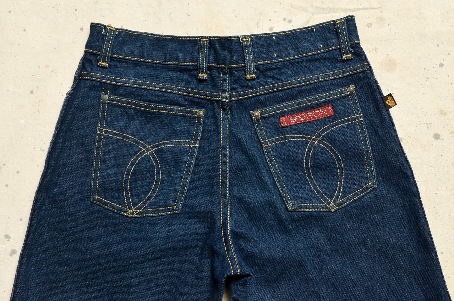 1980s Sasson Glam Jeans Dark Denim High Waisted Jeans 30 x 32