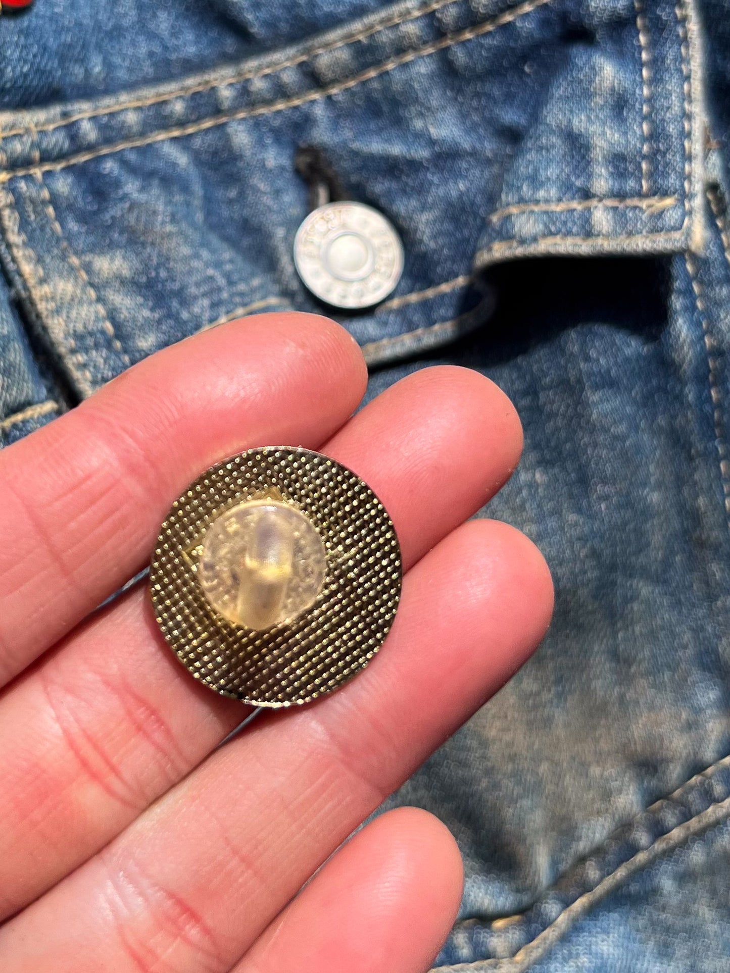 1970s Pot Leaf Pin Marijuana Biker Hat Pin