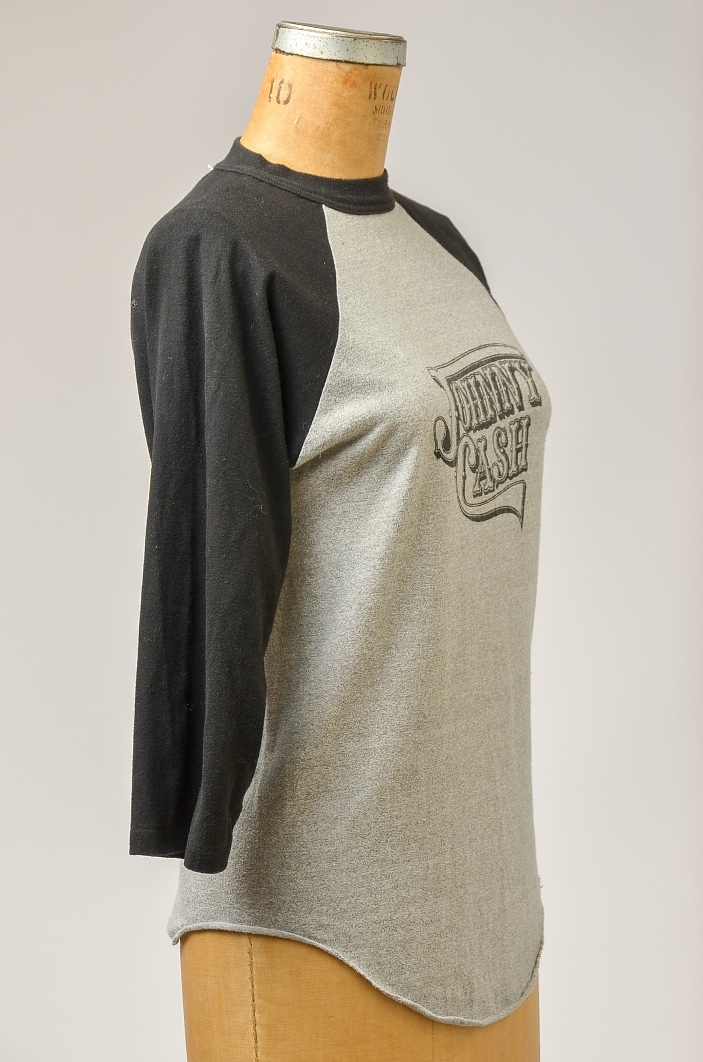 1980s Johnny Cash Grey Raglan Sleeve Country Western T Shirt