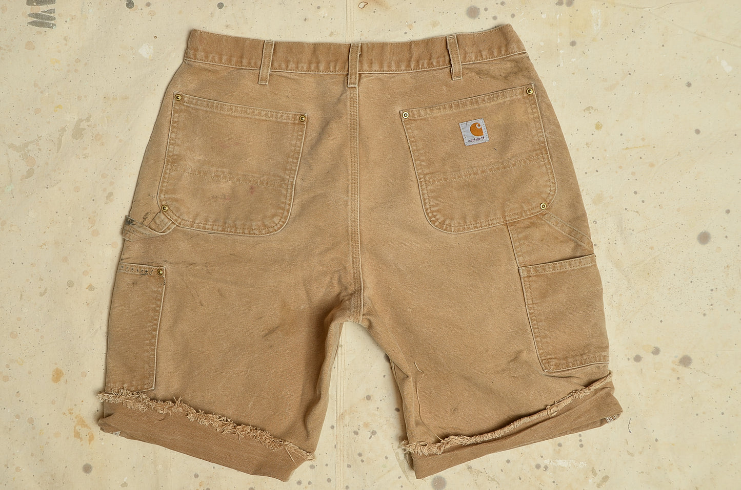 Vintage Carhartt Cargo Shorts Heavy Canvas Utility Shorts W 35