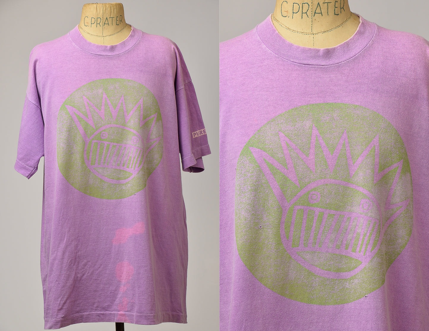 90s WEEN Pure Guava Front and Back Print Purple Cotton T Shirt