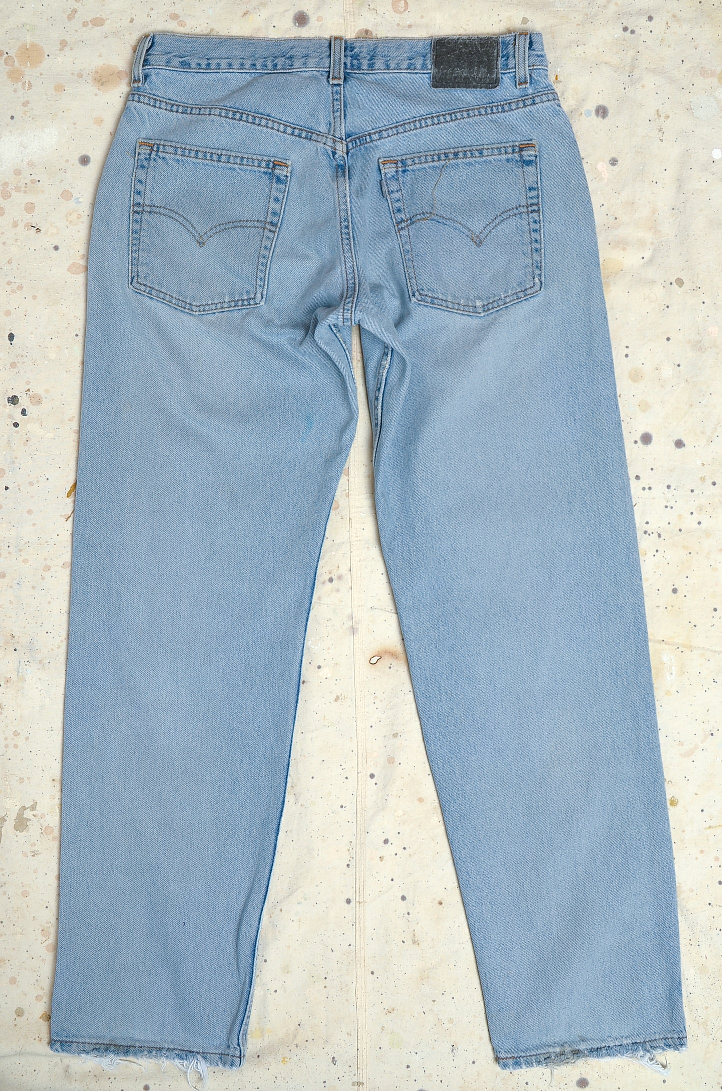 90s Levis Silvertab Distressed Light Wash Blue Denim Jeans 34 x 33