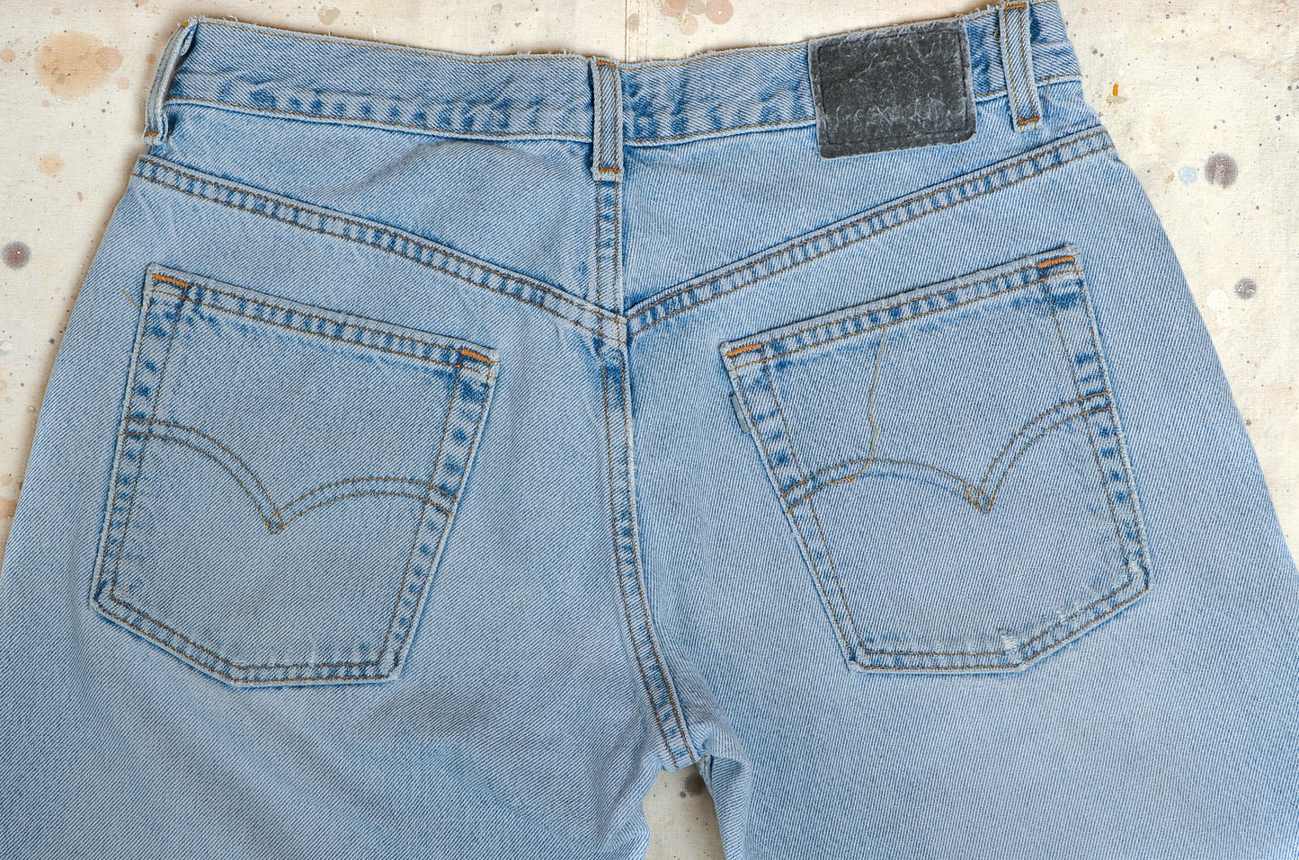 90s Levis Silvertab Distressed Light Wash Blue Denim Jeans 34 x 33