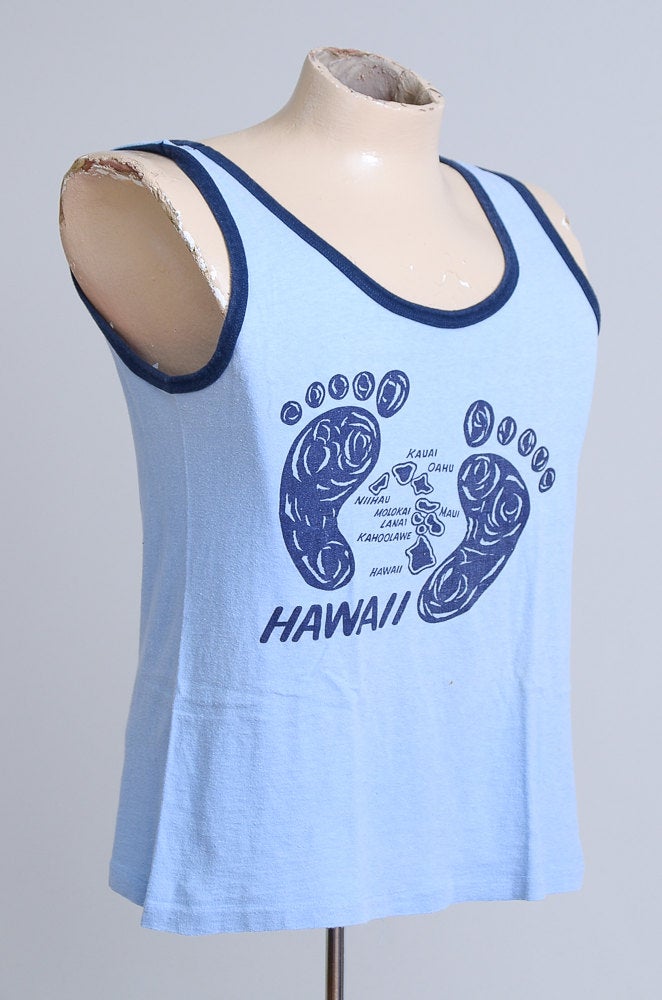 1970s Hawaiian Footprints Surf Tank