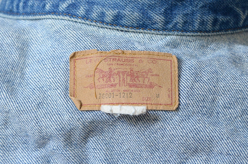 1970s Levis Trucker Jacket Distressed Denim Hand Two Pocket Jean Jacket