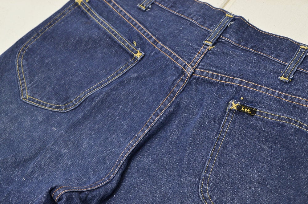 1960s LEE Sanforized Union Made Black Label Jean Shorts W 32