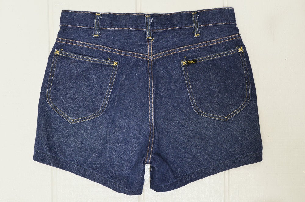 1960s LEE Sanforized Union Made Black Label Jean Shorts W 32