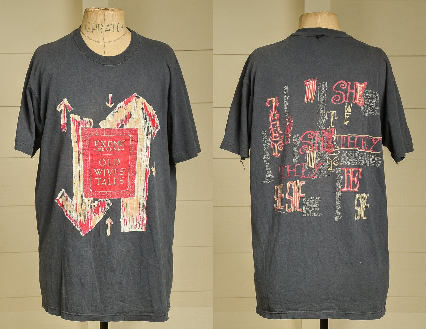 1980s Exene Cervenka Old Wives' Tale Promo T Shirt