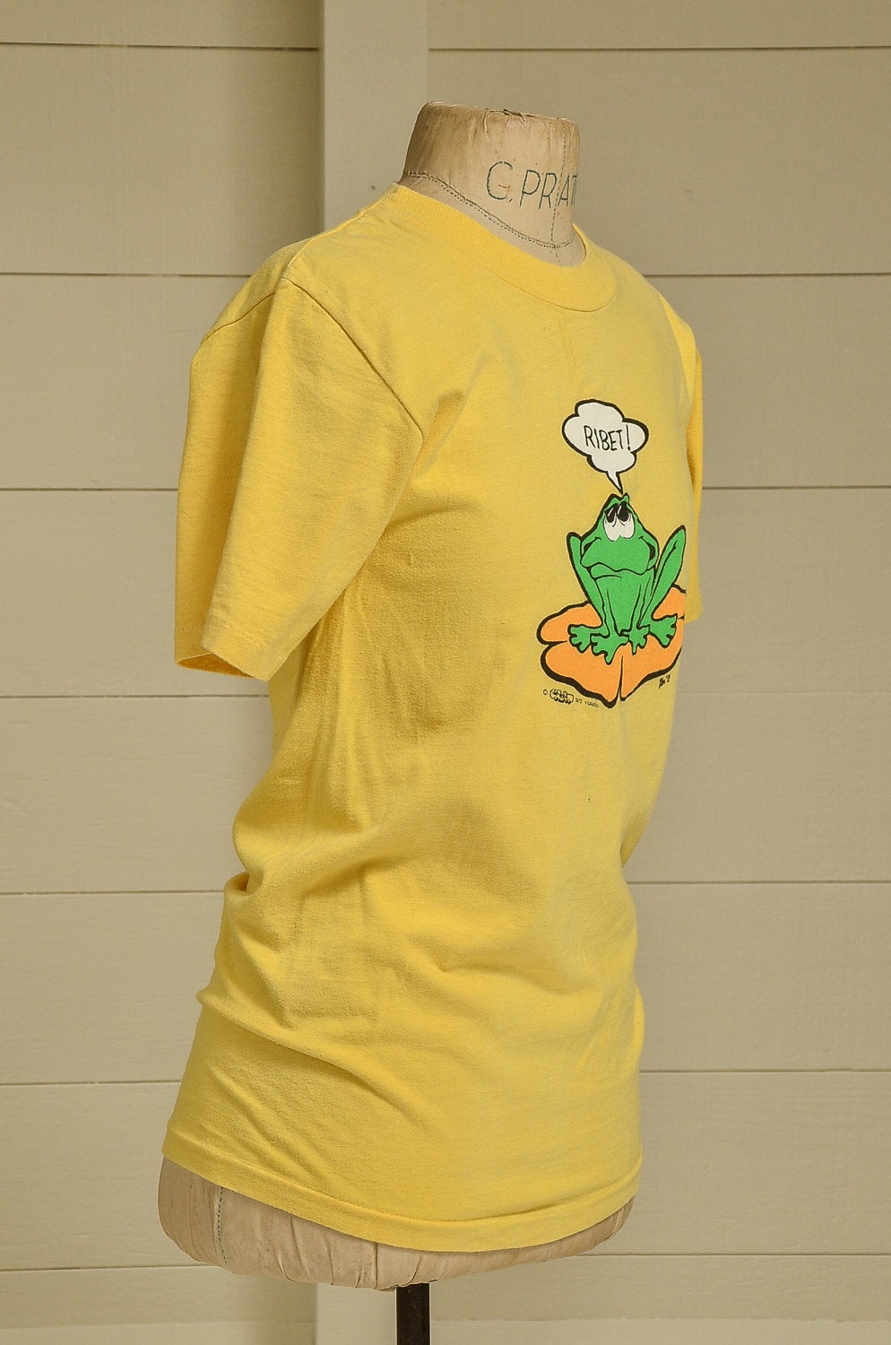 1972 Hawaii Surf Tee Crazy Shirt Frog Ribet T Shirt