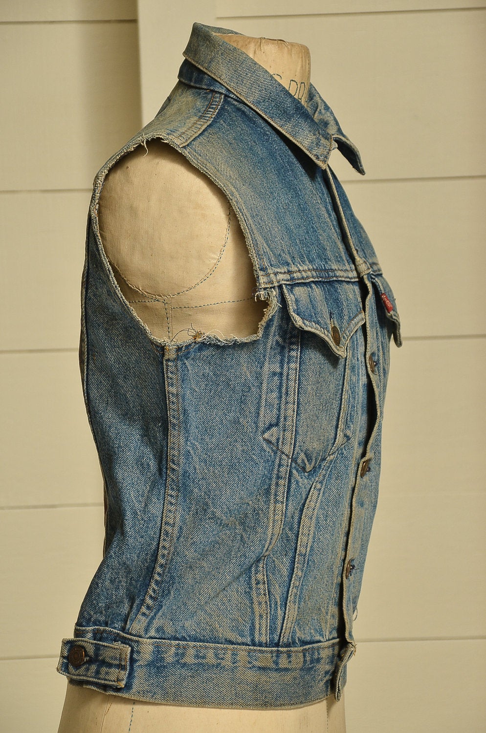 Jean hot sale vest 80s