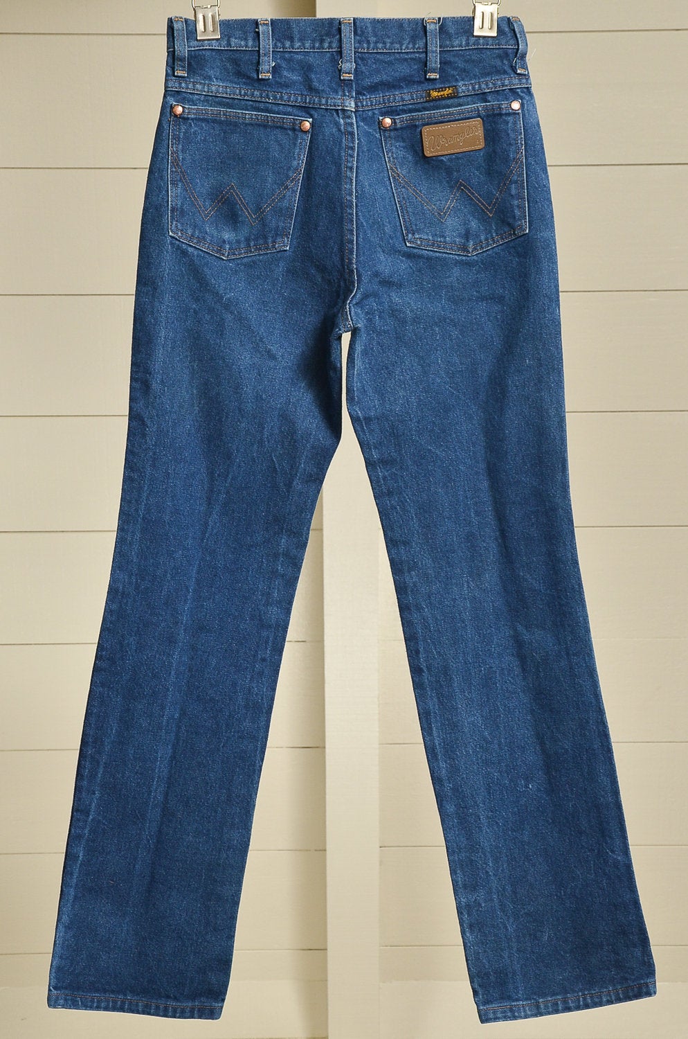 90s Wrangler Jeans Blue Denim High Waisted Boot Cut Classic Western Jeans  30 x 31