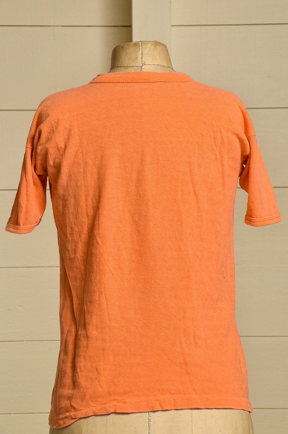 1970s Crosby Stills Nash & Young Orange Cotton T-Shirt