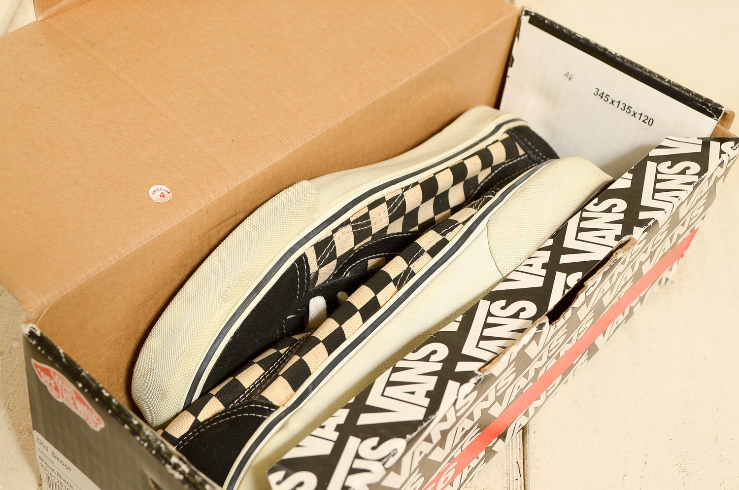 Vans checkerboard hot sale box