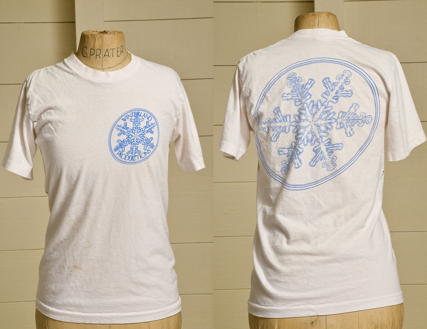 1960s Winterland Staff Promo T Shirt Belton Tag Made in USA White Cotton T Shirt