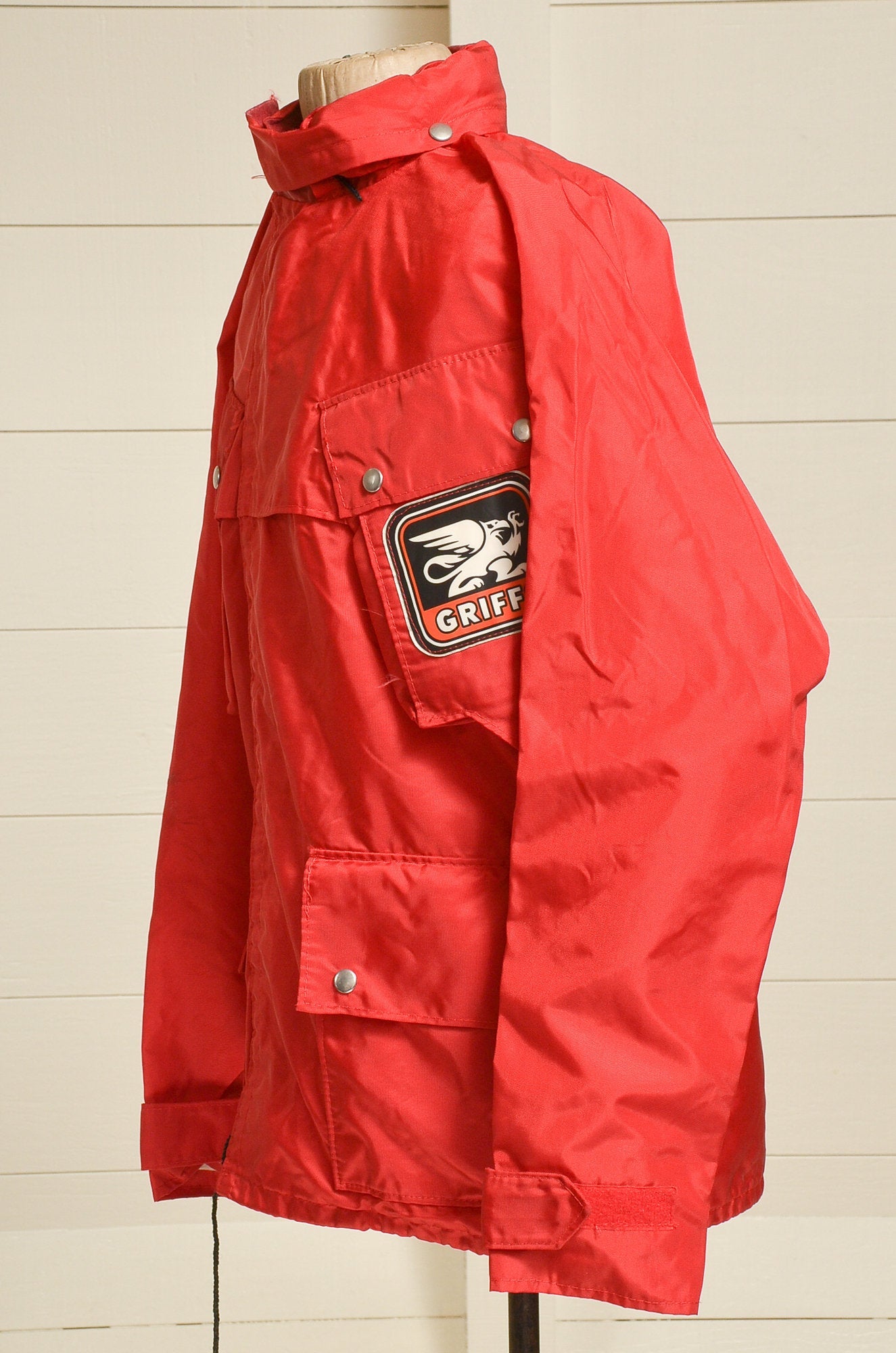 1970s Griffs Motocross Racing Jacket Red Moto Jacket