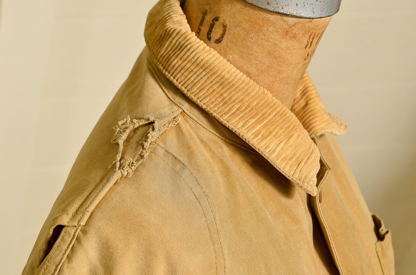 1940s Blue Bill Hunting Jacket Brown Canvas Red Head Outdoor Jacket