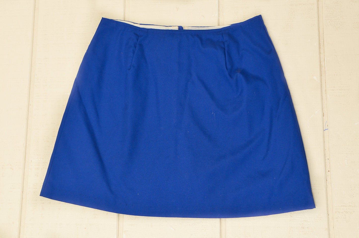 1960s Skort Red & Blue Button Down Sailor Style Deadstock Shorts Skirt W 27