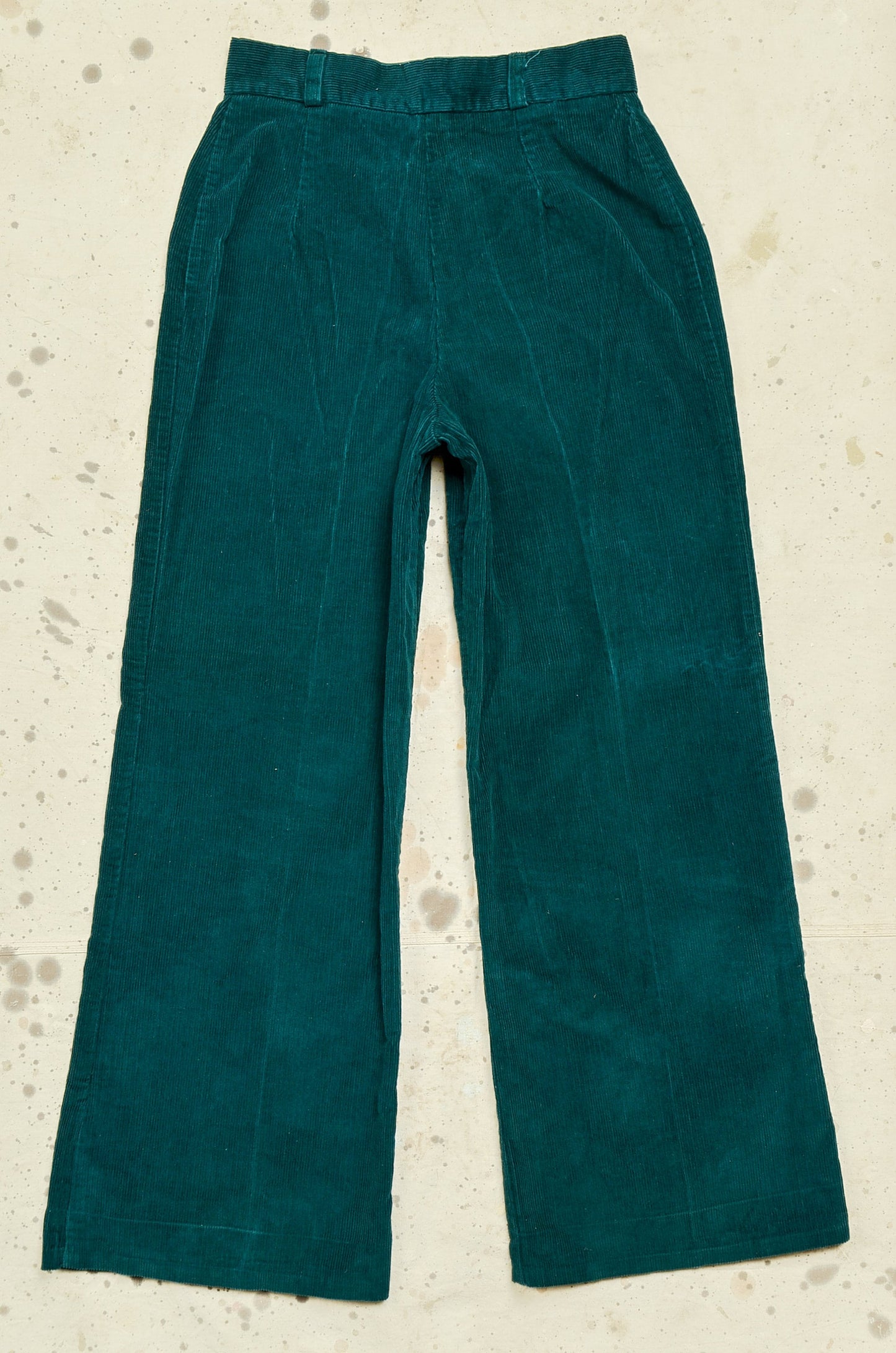 1970s Corduroy Hippie Set Two Piece Bell Bottom Charlies Girls High Waisted Flares & Jacket