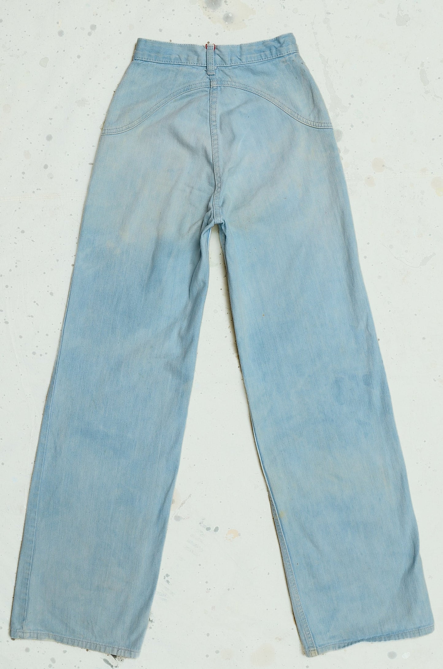 1970s Bell Bottoms High Waisted Wide Leg Jeans 23 x 32