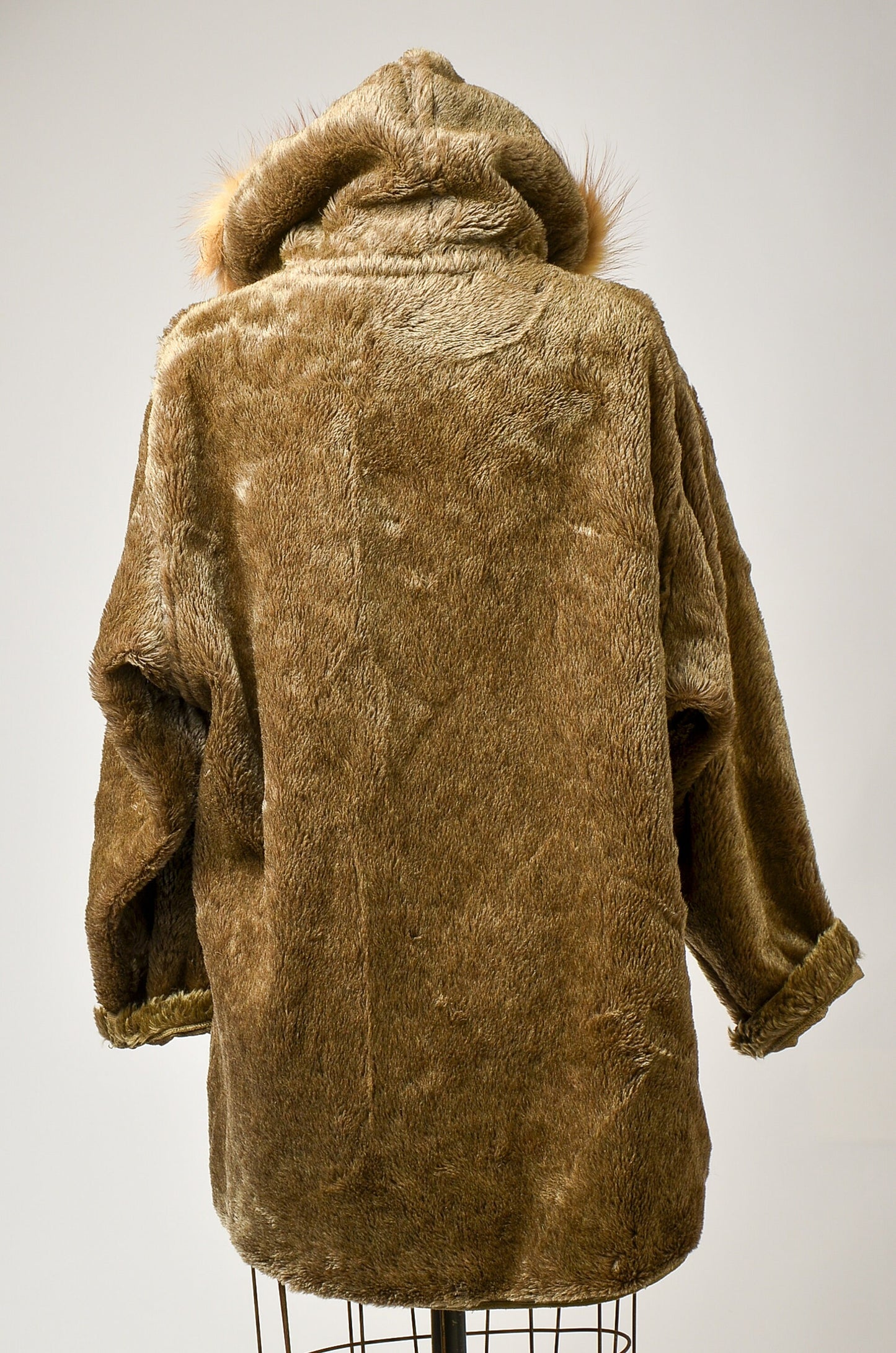 1940s WWll Pile Liner Filed Parka Mouton Fur Lined Hood WWll Parka