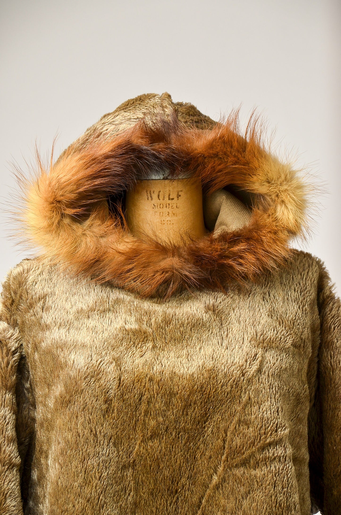 1940s WWll Pile Liner Filed Parka Mouton Fur Lined Hood WWll Parka