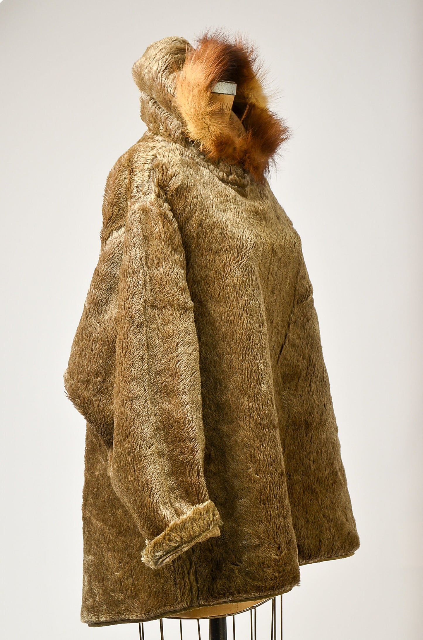 1940s WWll Pile Liner Filed Parka Mouton Fur Lined Hood WWll Parka