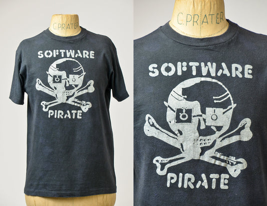 1983 Software Pirate Early Hacker Deathcon T Shirt