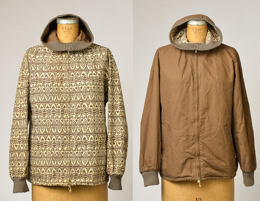 1960s Norwegian Reversible Cotton Hooded Jacket