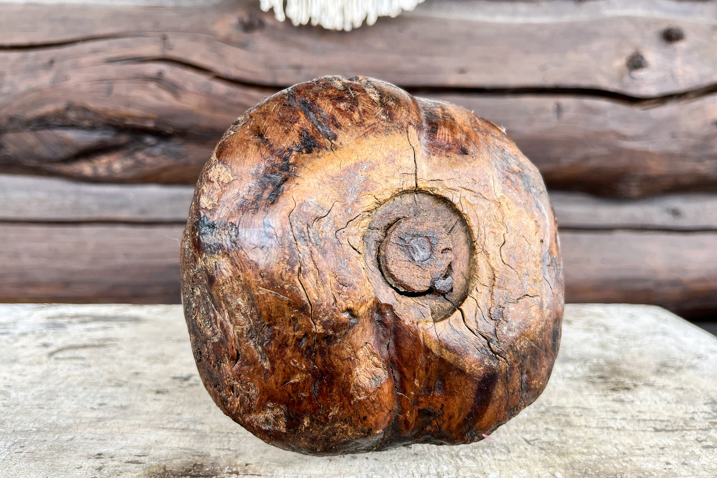 Antique Primitive Burl Wood Pestle Herb Mallet