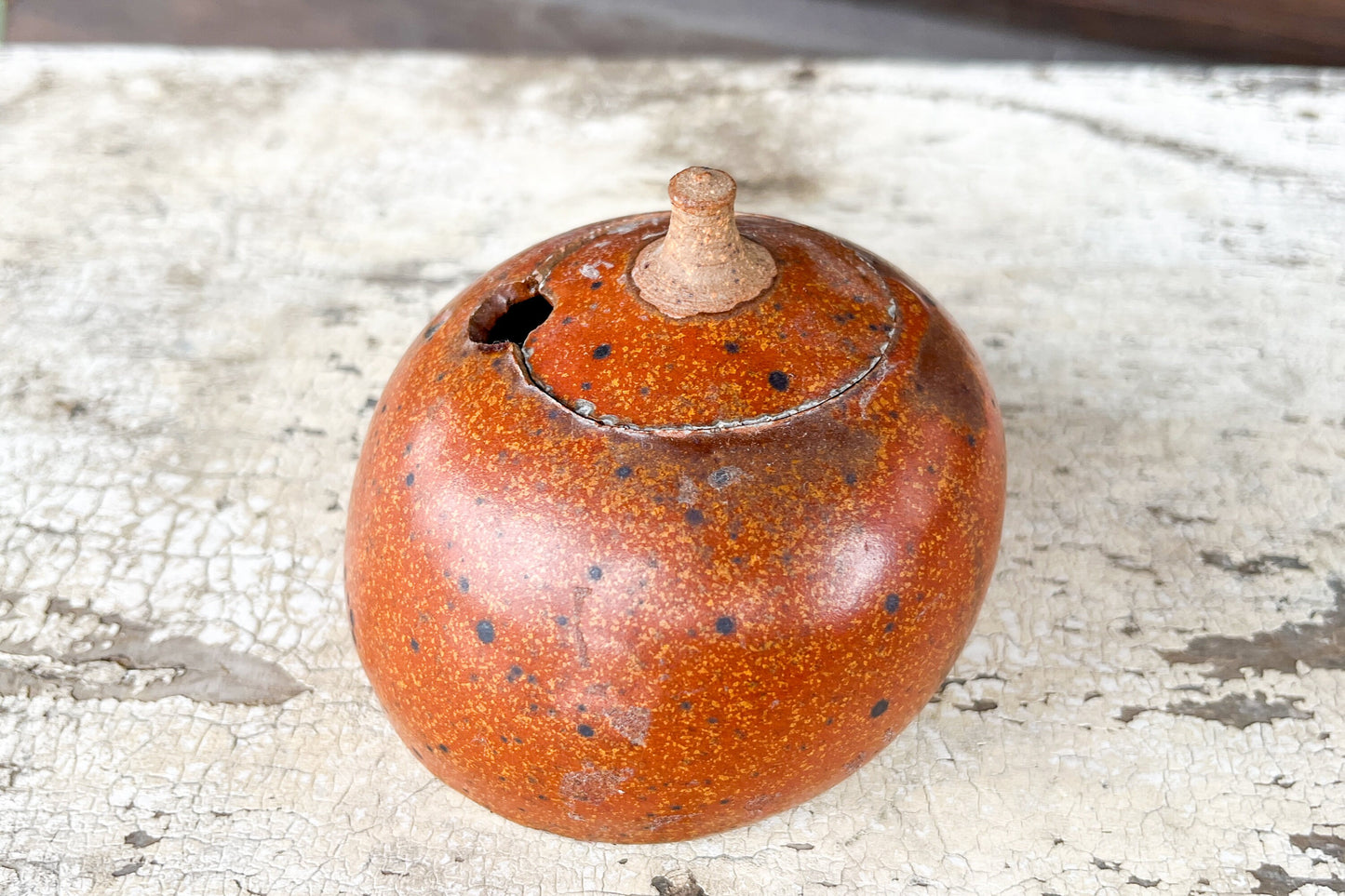 Vintage Stoneware Boob Jar Ceramic Lidded Tit Jar