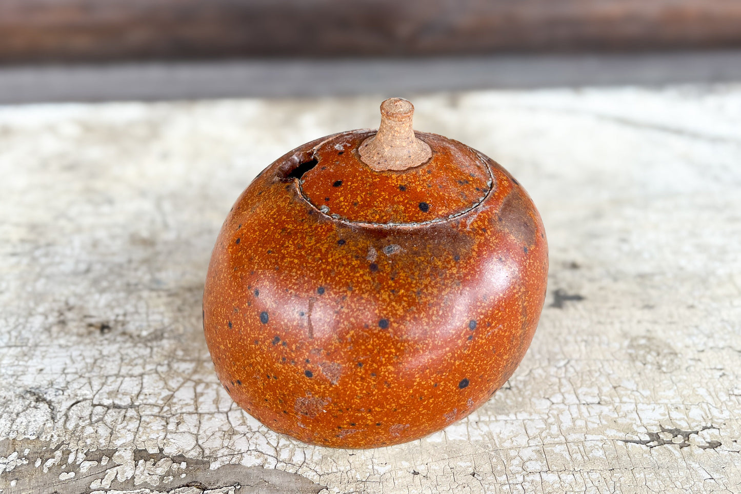 Vintage Stoneware Boob Jar Ceramic Lidded Tit Jar