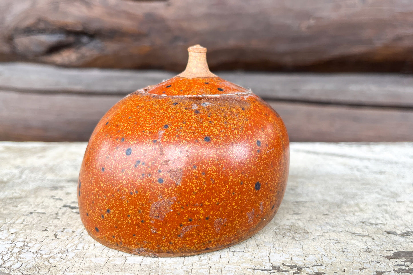 Vintage Stoneware Boob Jar Ceramic Lidded Tit Jar