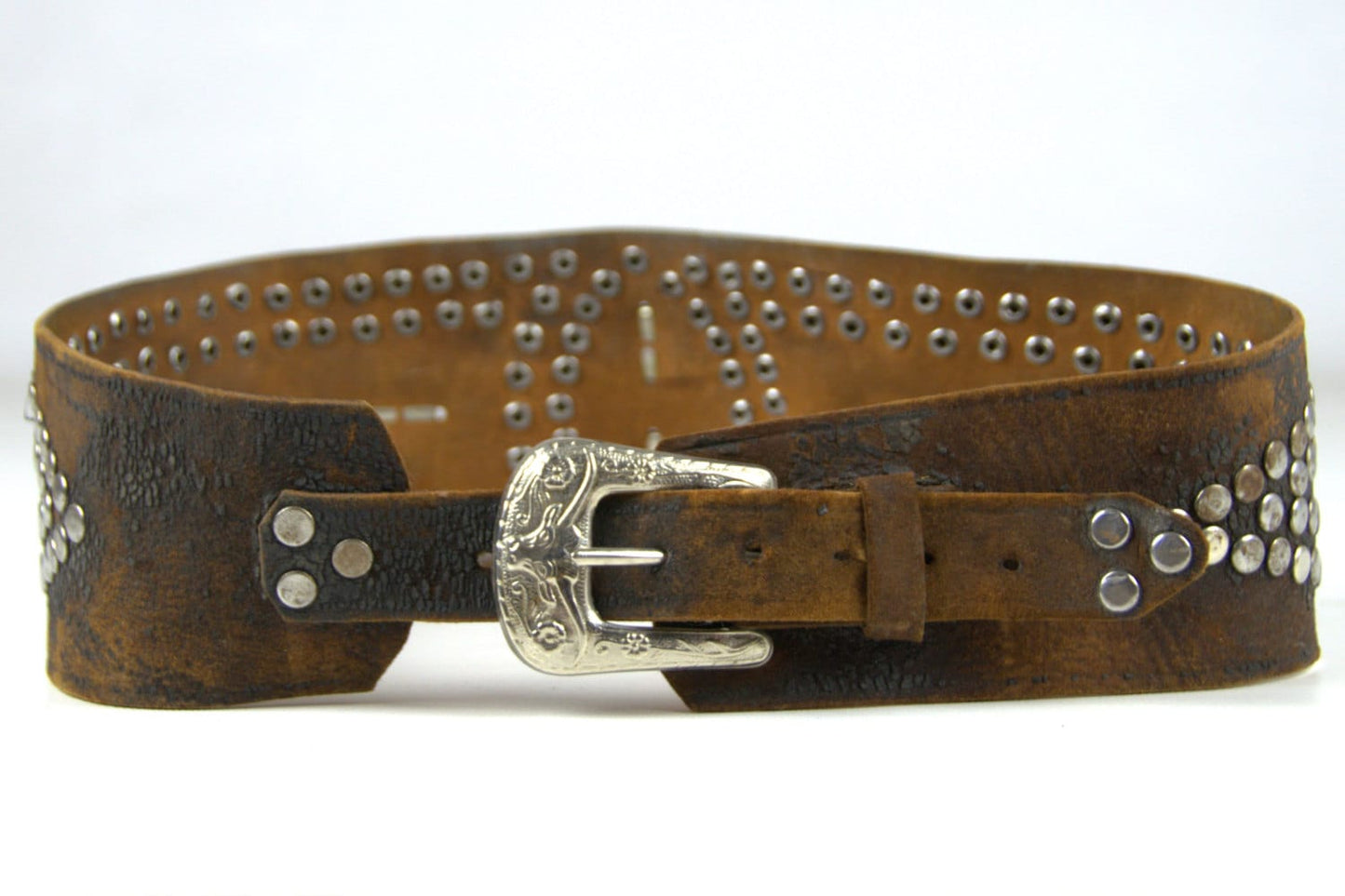 1940s Studded Motorcycle Kidney Belt Biker