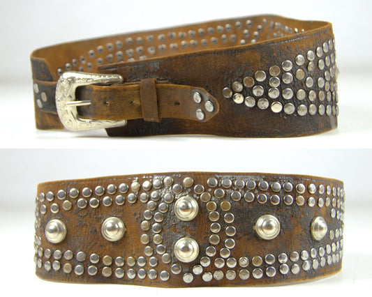 1940s Studded Motorcycle Kidney Belt Biker