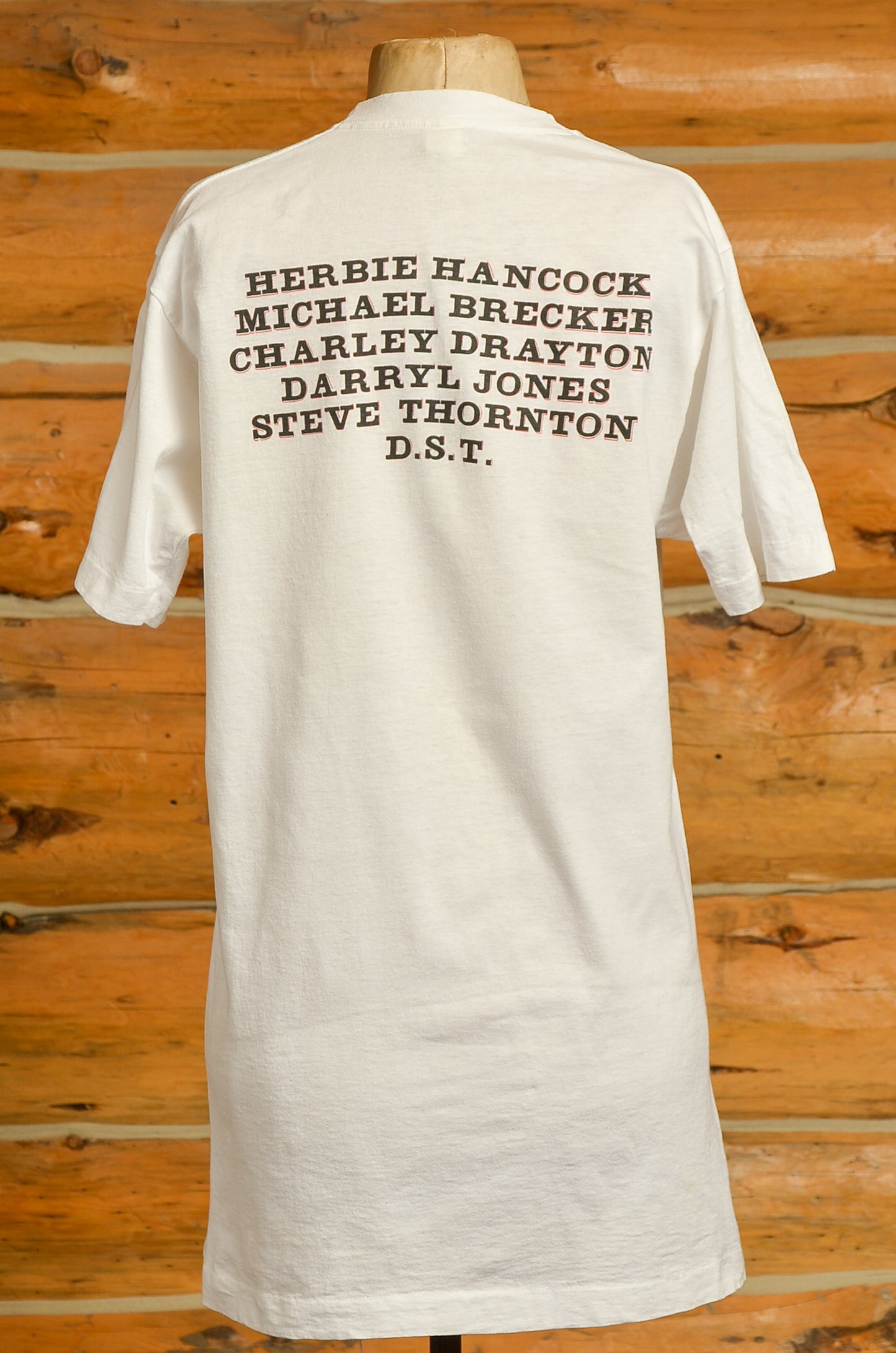 1980s Herbie Hancock Perfect Machine Album Promo White Cotton T Shirt