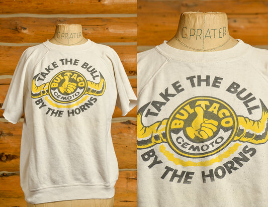 1960s Bultaco Motorcycle Sweatshirt Take the Bull by the Horns