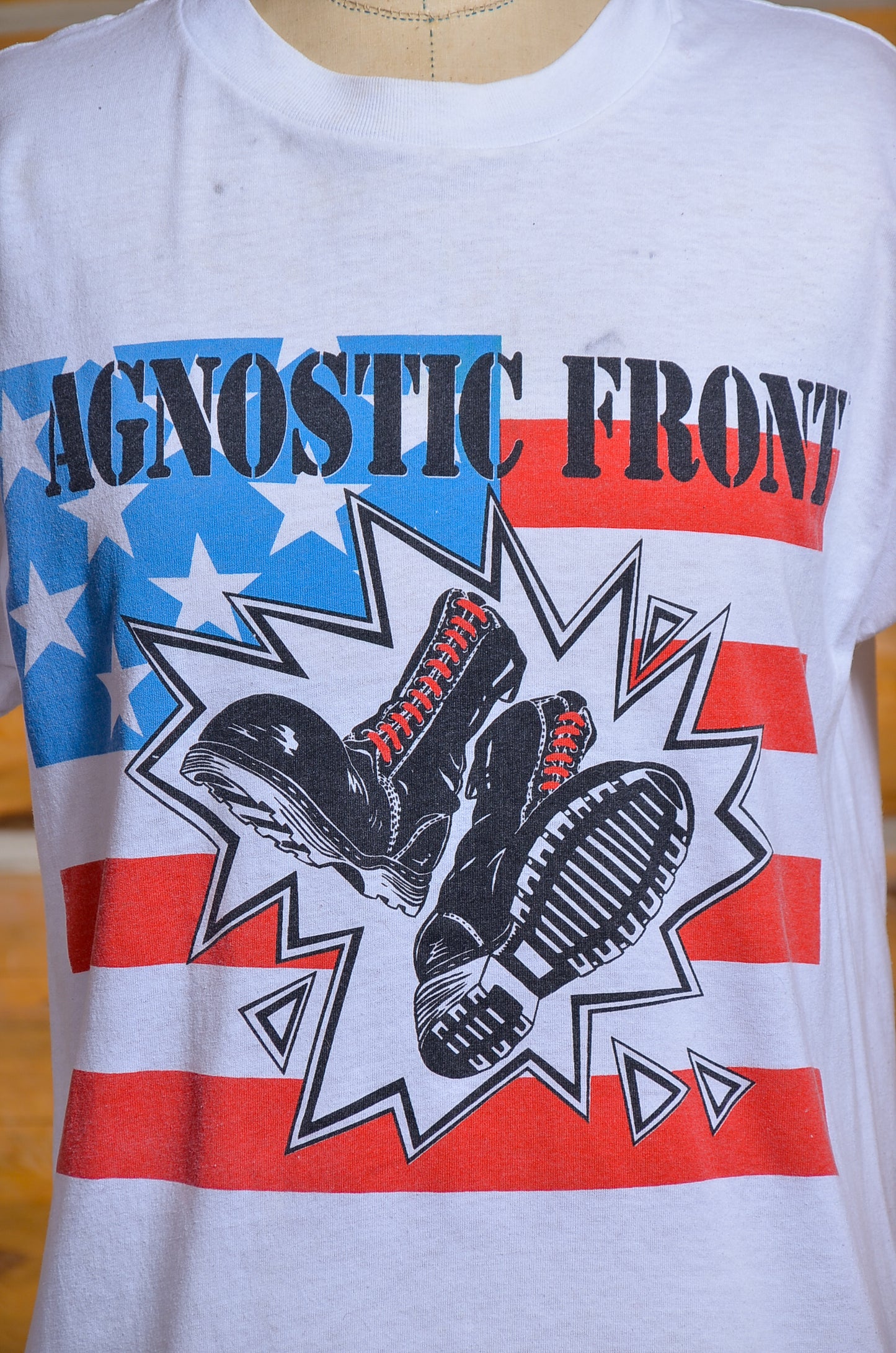 1989 Agnostic Front Live and CBGB Hardcore Punk Tee