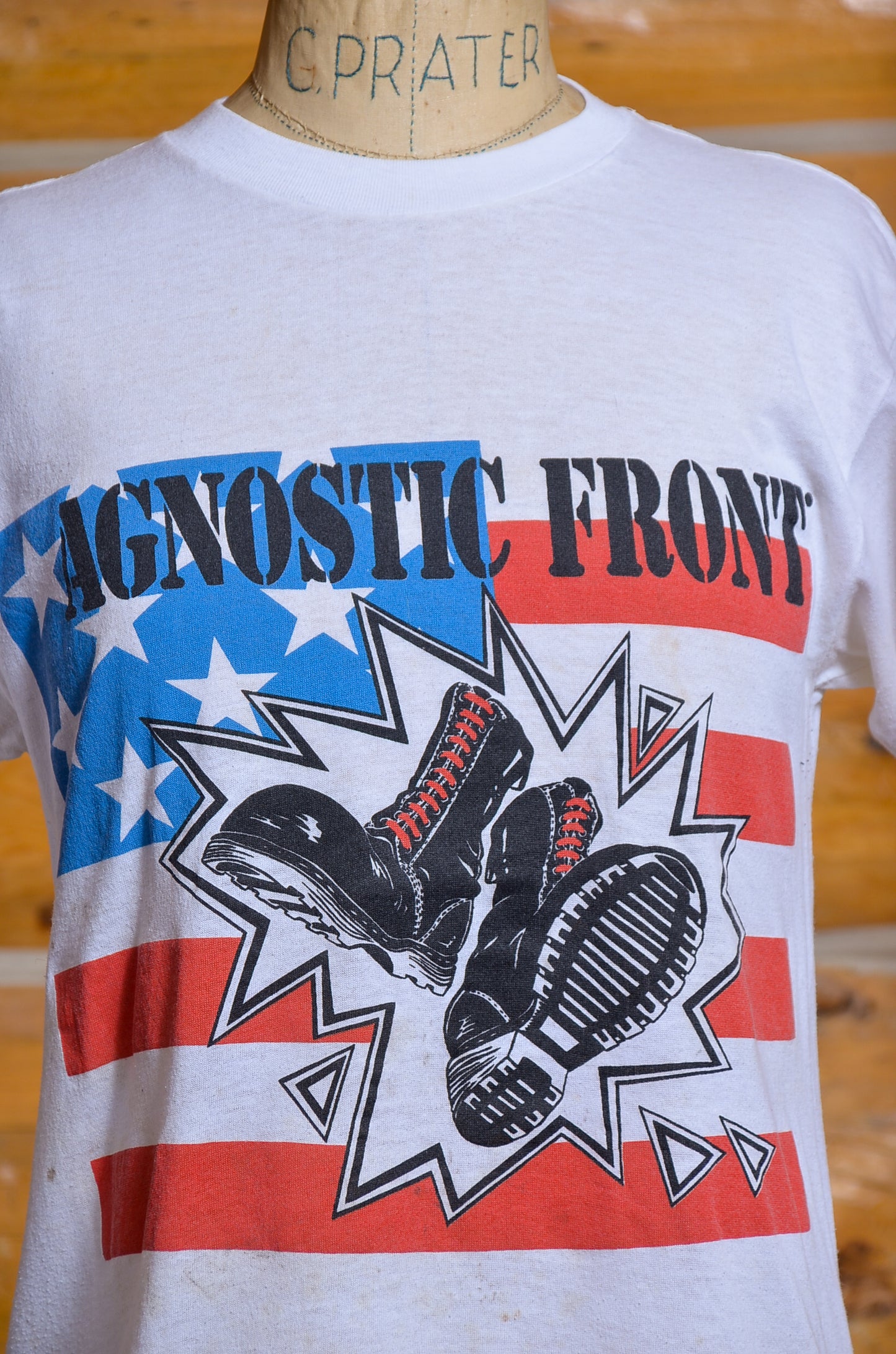 1989 Agnostic Front Live and CBGB Hardcore Punk T Shirt