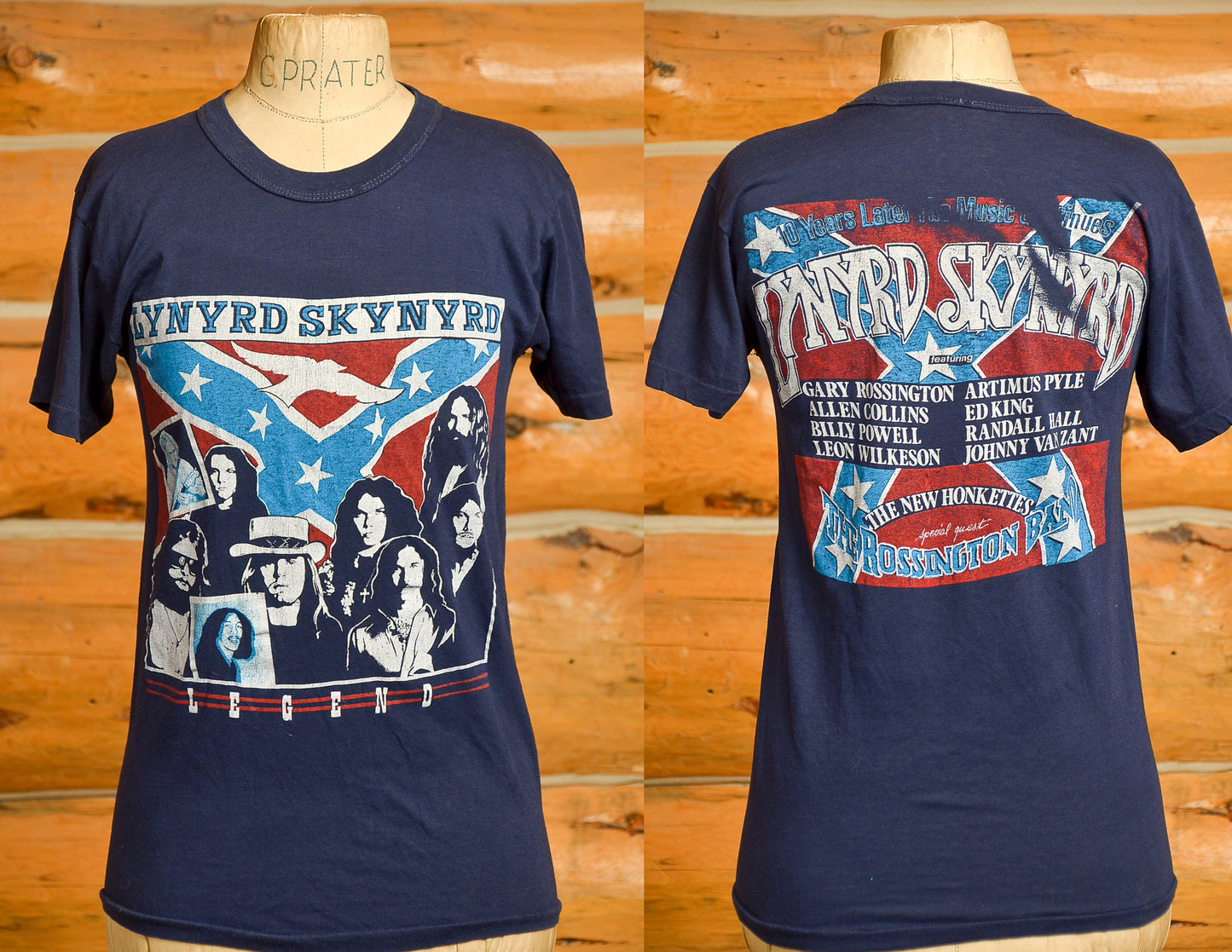 1980s Lynyrd Skynyrd Legend Album Front and Back Print Rock T Shirt