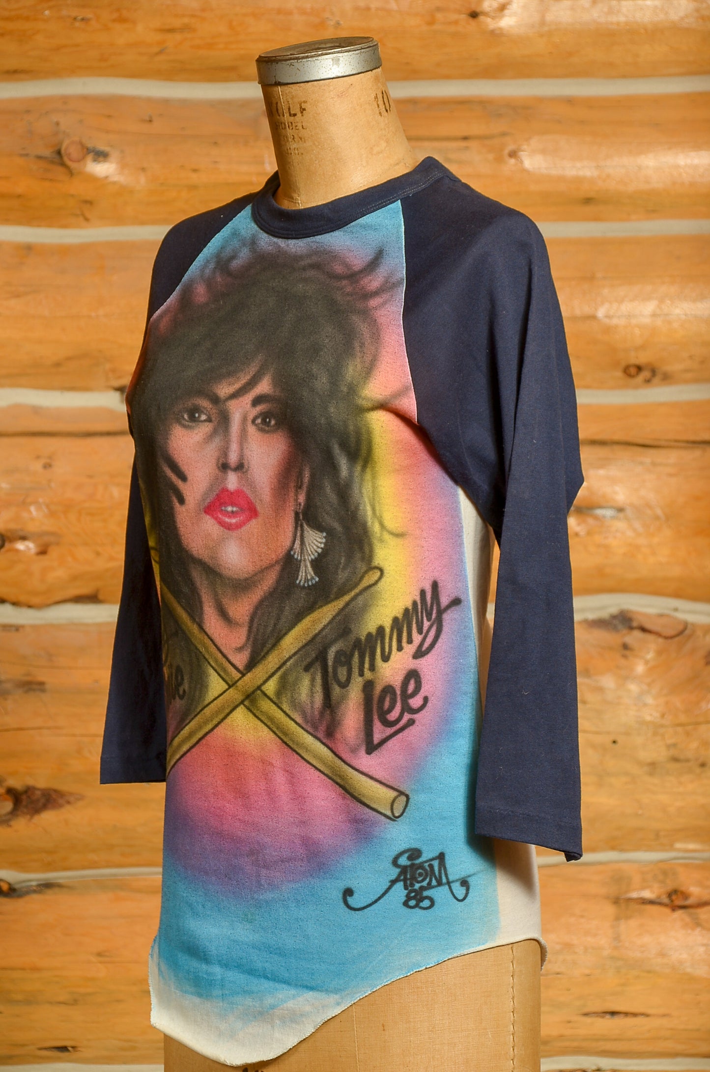 1985 Tommy Lee Motley Crue Airbrush Painted T Shirt