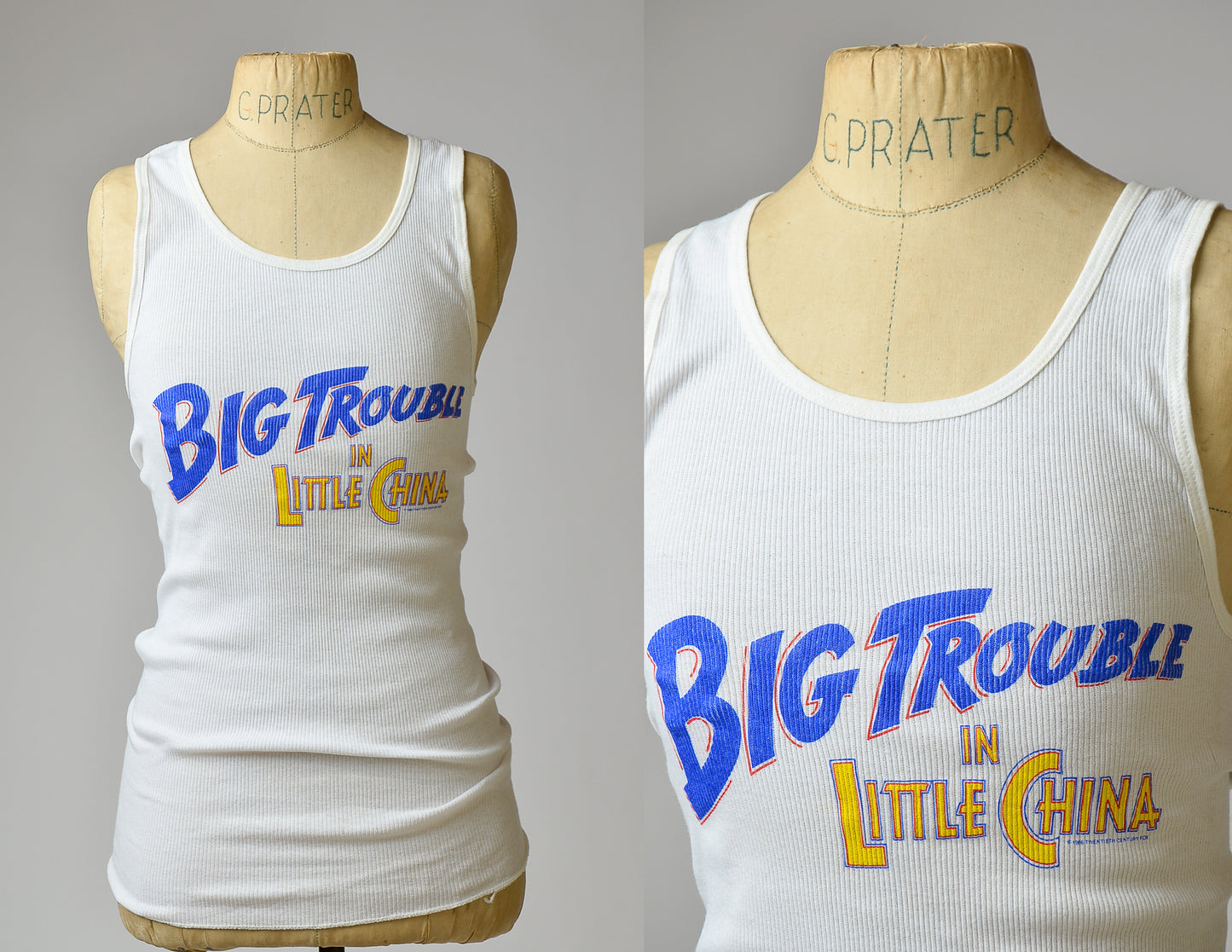 1986 Big Trouble in Little China John Carpenter Movie Promo Tank Top