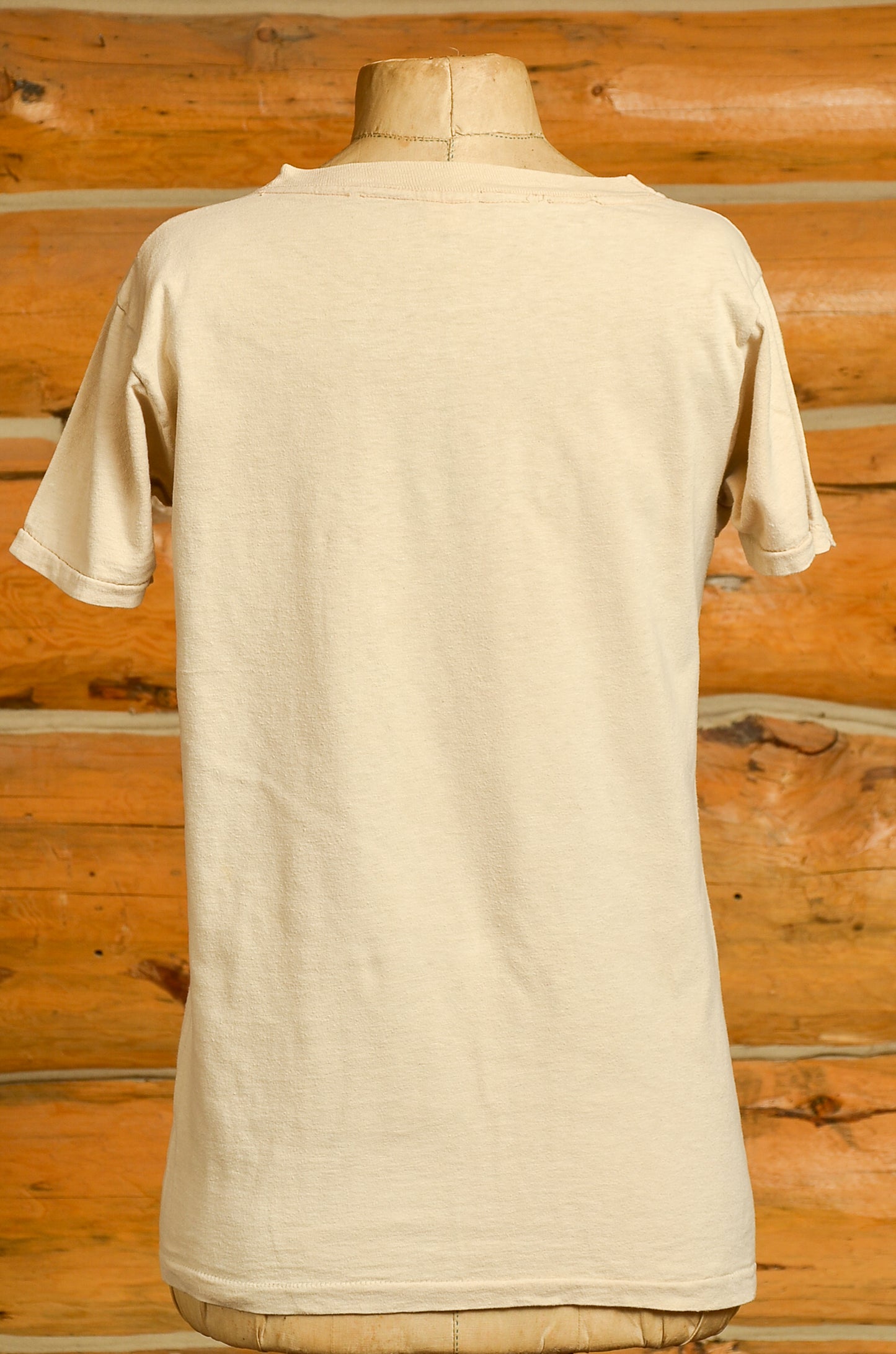 1970s Neil Young Harvest Tour Beige Cotton Hippie Rock T Shirt