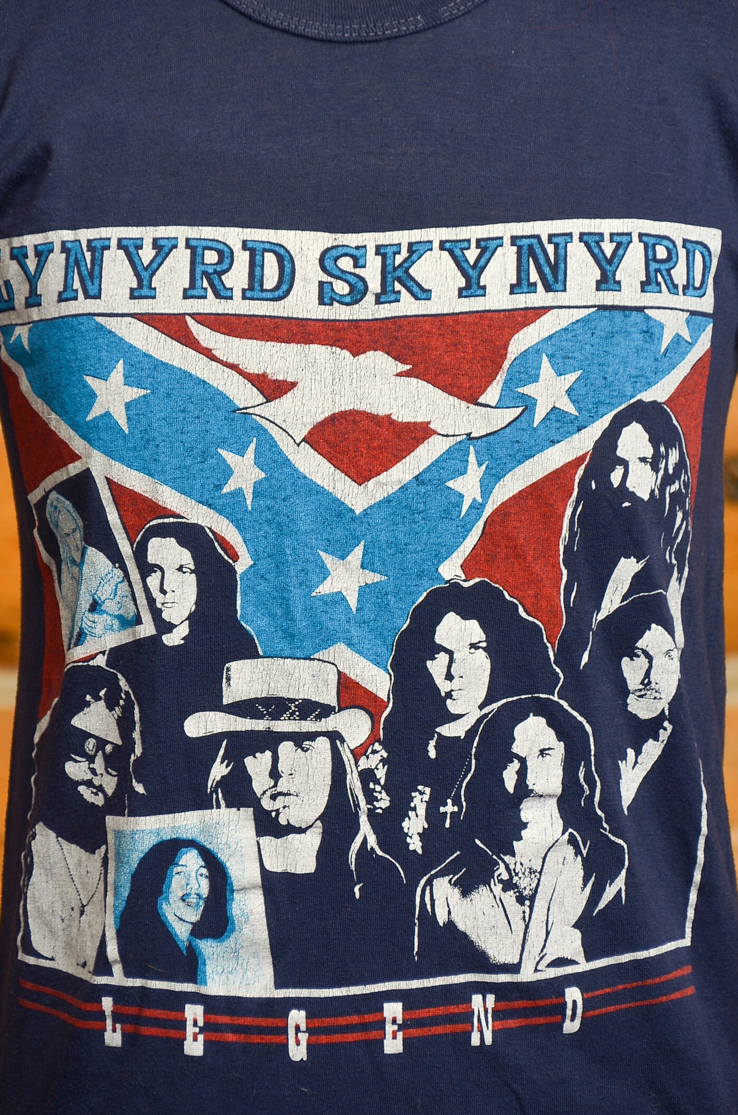 1980s Lynyrd Skynyrd Legend Album Front and Back Print Rock T Shirt