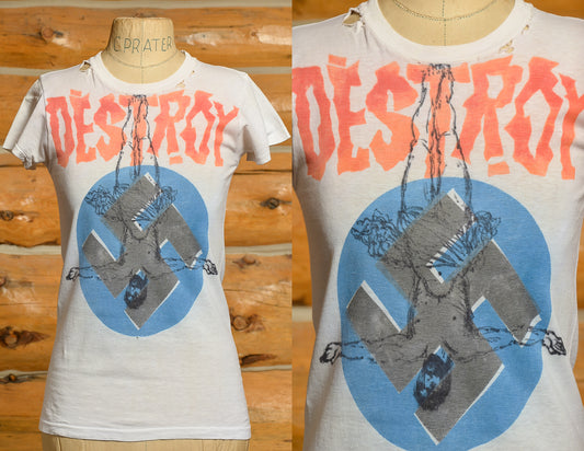 1980s Seditionaries Destroy Westwood McLaren Punk T Shirt